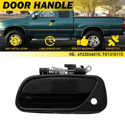 Front Exterior Left Driver Side Door Handle 1PCS BLACK for 1993-1998 Toyota T100