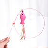 2 Pack Cat Toys Interactive Cat Stick Playing Kitten Playing Teaser Wand Toy Feather Wand Pet Supplies