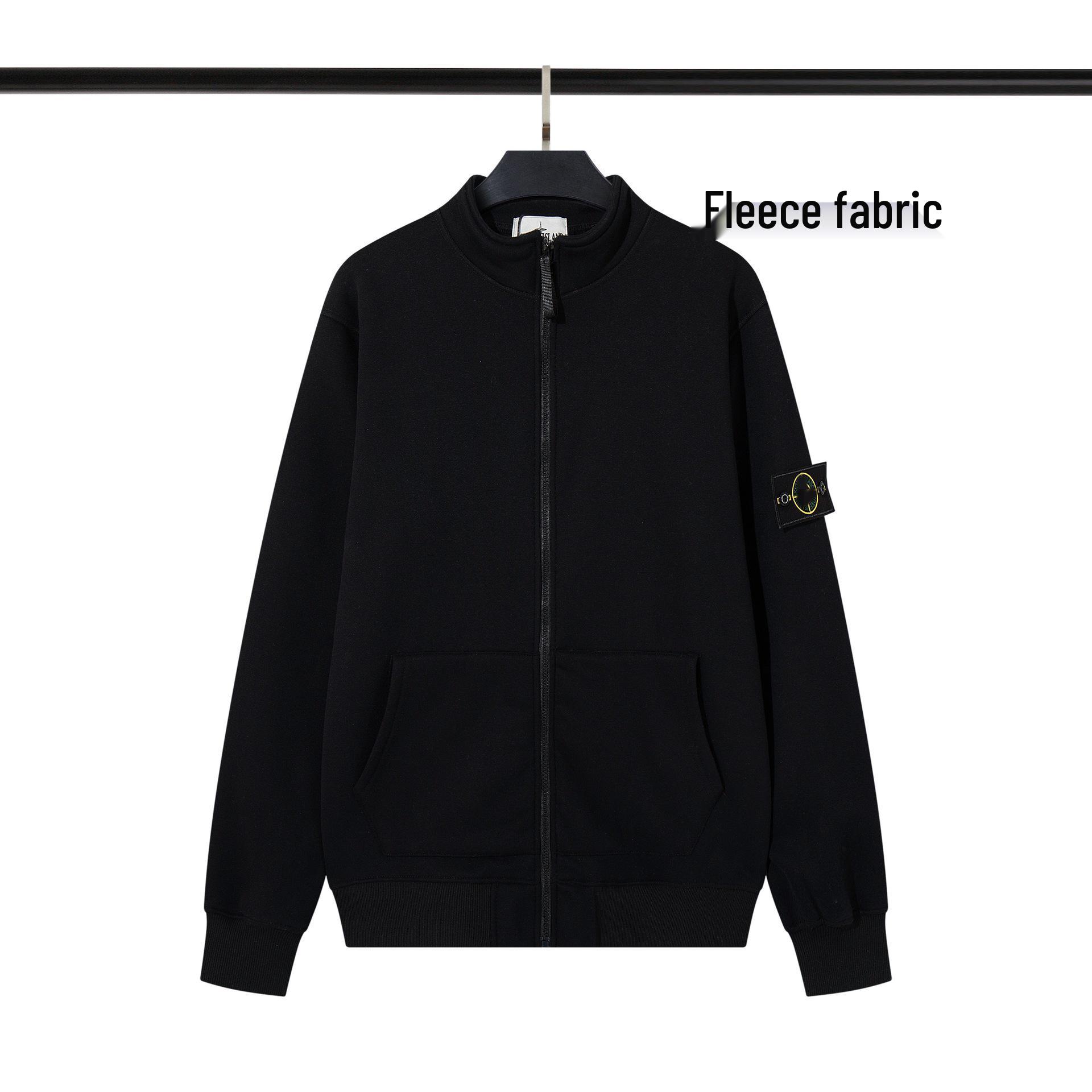 Discount Market Nieuwe Stijl CrossSTONE Klassieke Standkraag Unisex Fleece Vest M zwart