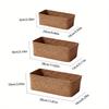 Storage Basket Handmade Woven Willow Storage Basket For Clothes Cosmetic Stationery Hairpins Jewelry Accessories
