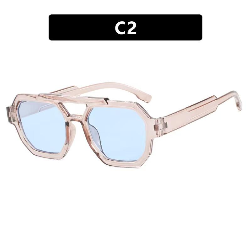 Vintage Double Bridges Square Women Sunglasses Fashion Luxury Brand Designer Eyewear Men Sun Glasses Uv400