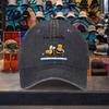 Bee Friendly Cartoon Baseball Cap Washed Cotton Adjustable Casual Vintage Sun Hat for Unisex Outdoor