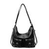 Multi Pocket Solid Color Handbag Single Shoulder Underarm Bag Backpack Fashion