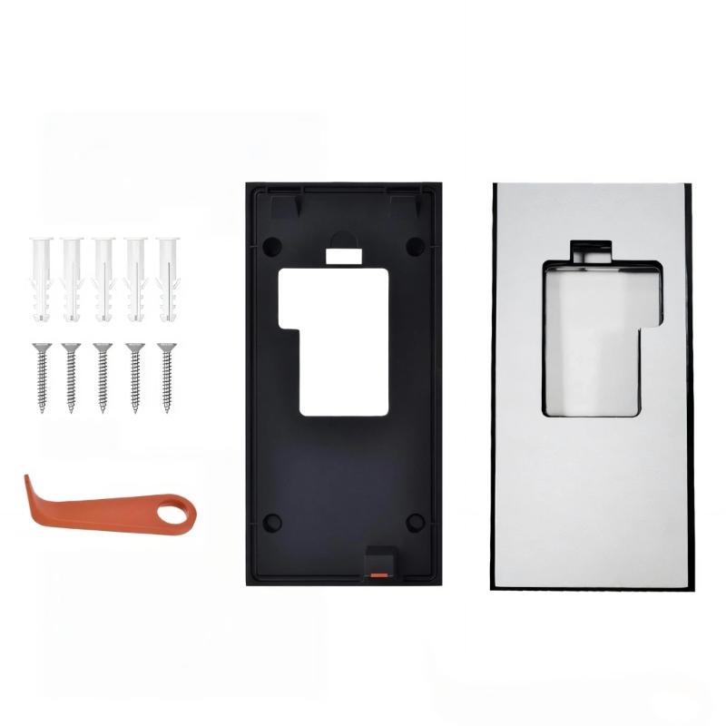 

No Drill Adjustable Doorbell Mount Bracket Replacement Doorbell Mounting Plate Holder Accessories for Video Doorbell 1