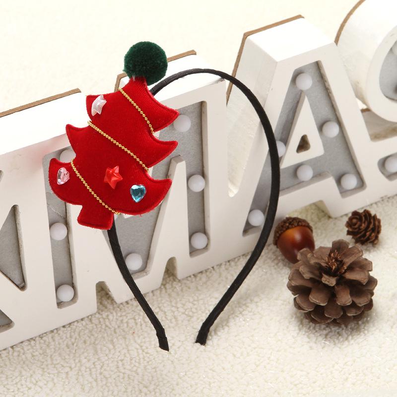 Velvet Tree Christmas Holiday Hairpin Girl Cute Plush Hairpin Children Gift Wholesale