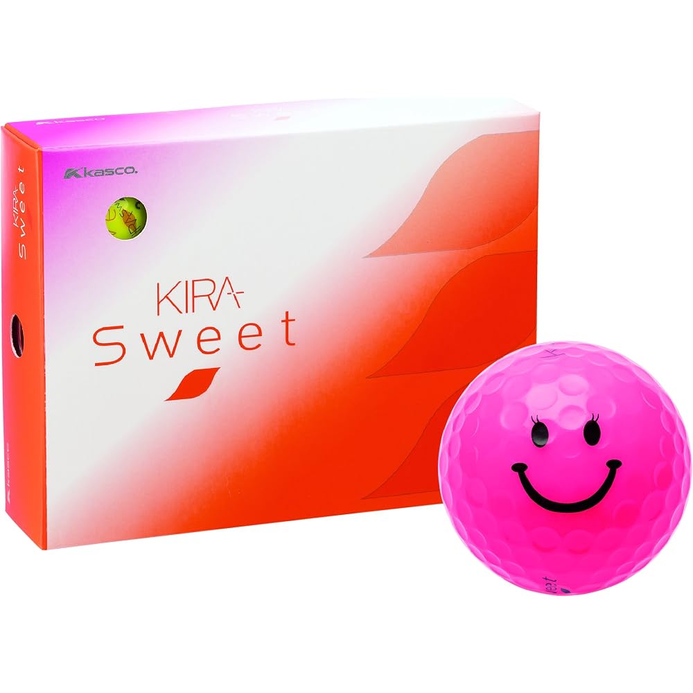 Kasco KIRA SWEET Golf Balls 12 Pack Pink