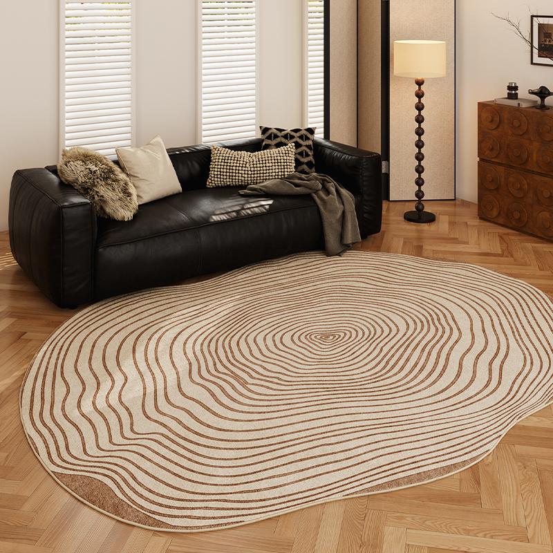 Onregelmatige Vorm Slaapkamer Decor Retro Tapijt Groot Tapijt Tapijten voor Woonkamer Pluizig Zacht Lounge Vloermat Dik Pluche Studiekamer Tapijt 80x120cm