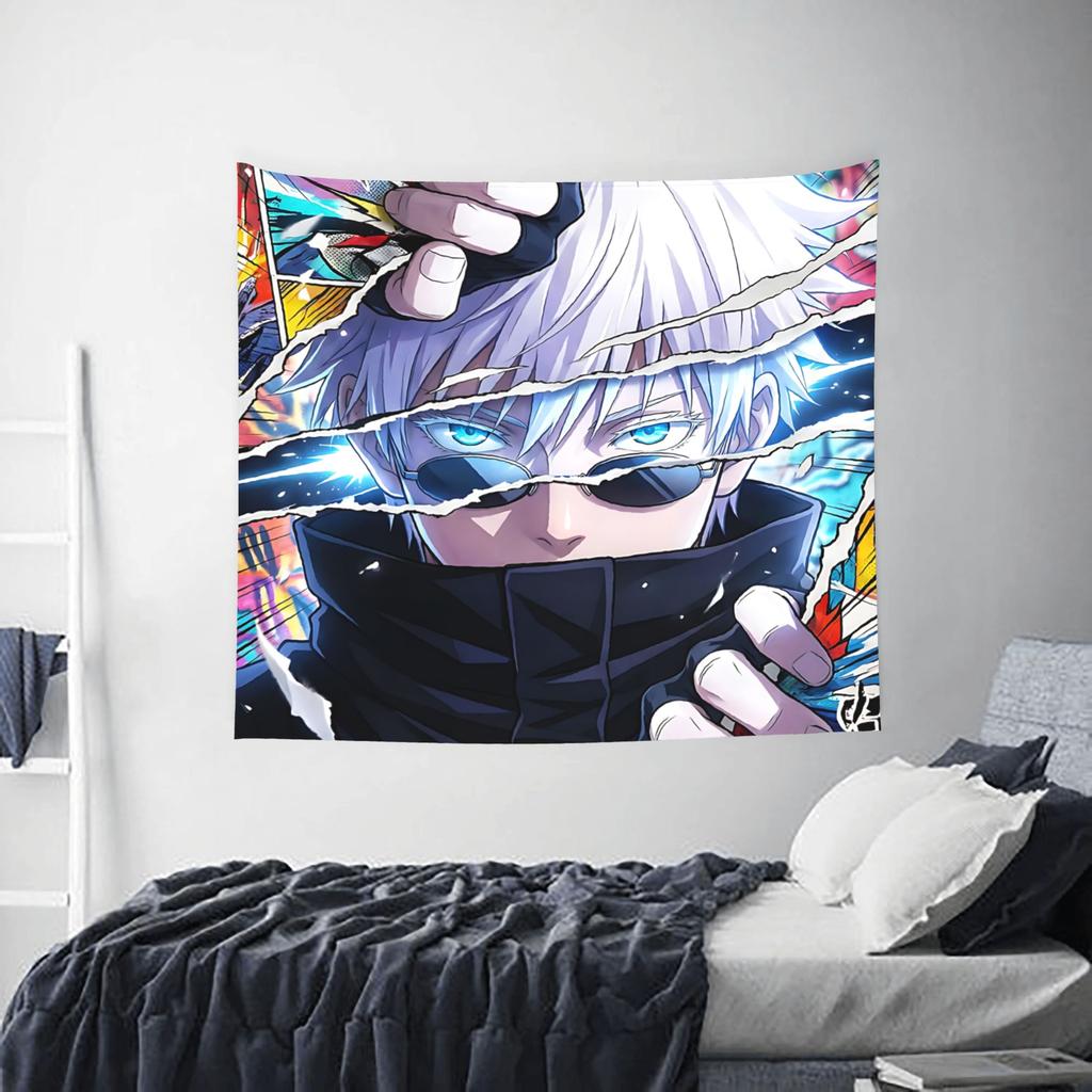 Jujutsu Kaisen Cutecore Tapestry funko Wall Hanging Blanket Tapestry Home Decor Items Wall Decorations