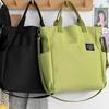 Stylish Solid Color Tote Bag Durable Organized with Multi Pockets Versatile Shoulder Bag for Women Chic Casual Handbag Purse for Everyday Use