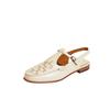 2025 New Fashion Niche Retro Hand-woven Bag Head Sandals Women's Roman Shoes Single Shoes Fisherman Shoes