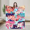 Super Soft Blanket Picnic Kawaii Chibi LUKA Hot Anime ALIEN STAGE Throw Blanket  Flannel Bedspread For Bedroom Sofa Bed Cover