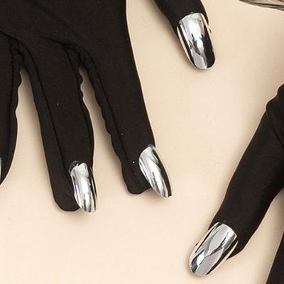 Neuheit Fingernagel Hexenhandschuhe Erwachsener Halloween Party Requisiten Federhandschuhe Cosplay Kostüm Bühnenrequisiten Zubehör
