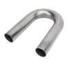 1.75in 180 Degree U Bend Exhaust Pipe Mandrel Bend Pipe Fit for Universal Exhaust System