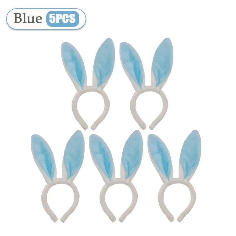 1-15 Stück rosa Hasenohren-Haarreifen, niedliche Plüsch-Hasenohren, Haarband, Osterdekoration, Kostümparty, Cosplay, Haarschmuck