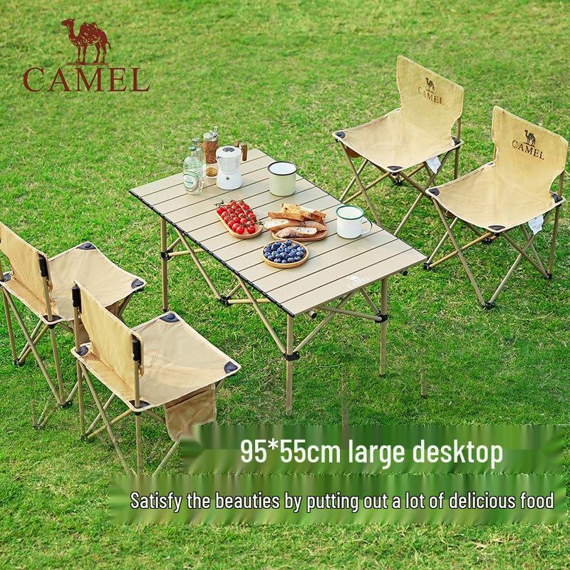 CAMEL Outdoor Folding Camping Table and Chair Set