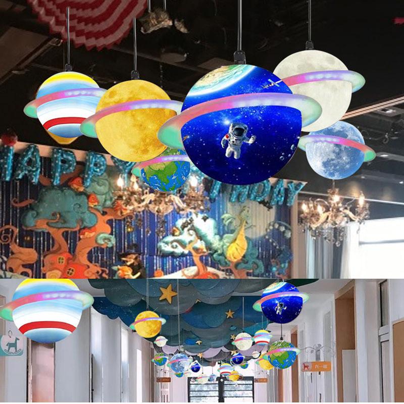Jupiter Led Venus Planet Light Hanging Lamp For Kid Room And Outdoor Decor