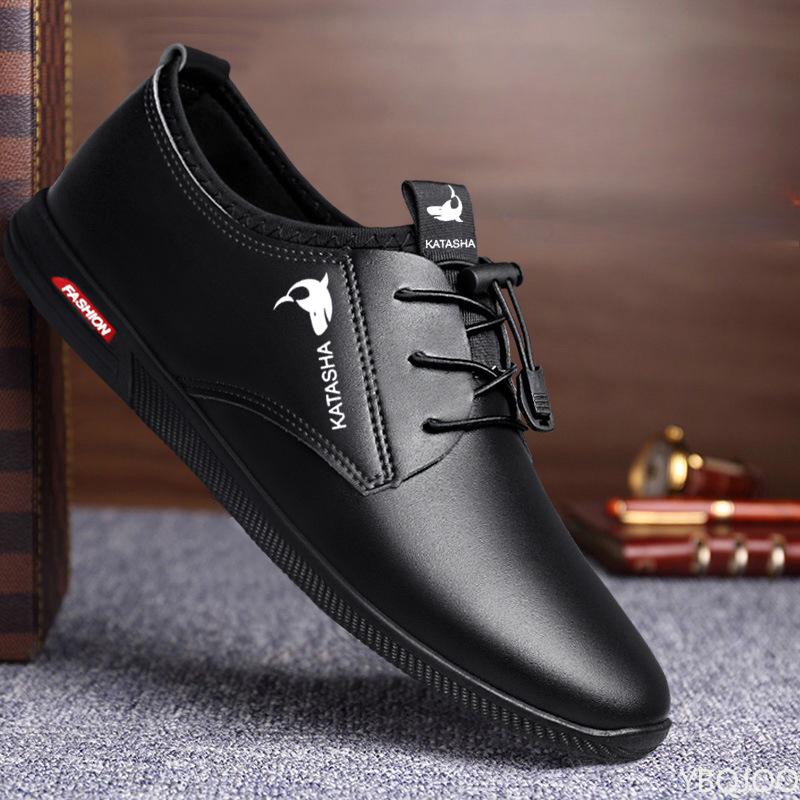 Fashion 2025 Versatile Men's leather Shoes Casual British formal shoe Fashion breathable Male shoes Business Comfort Flats Homme Zapatos