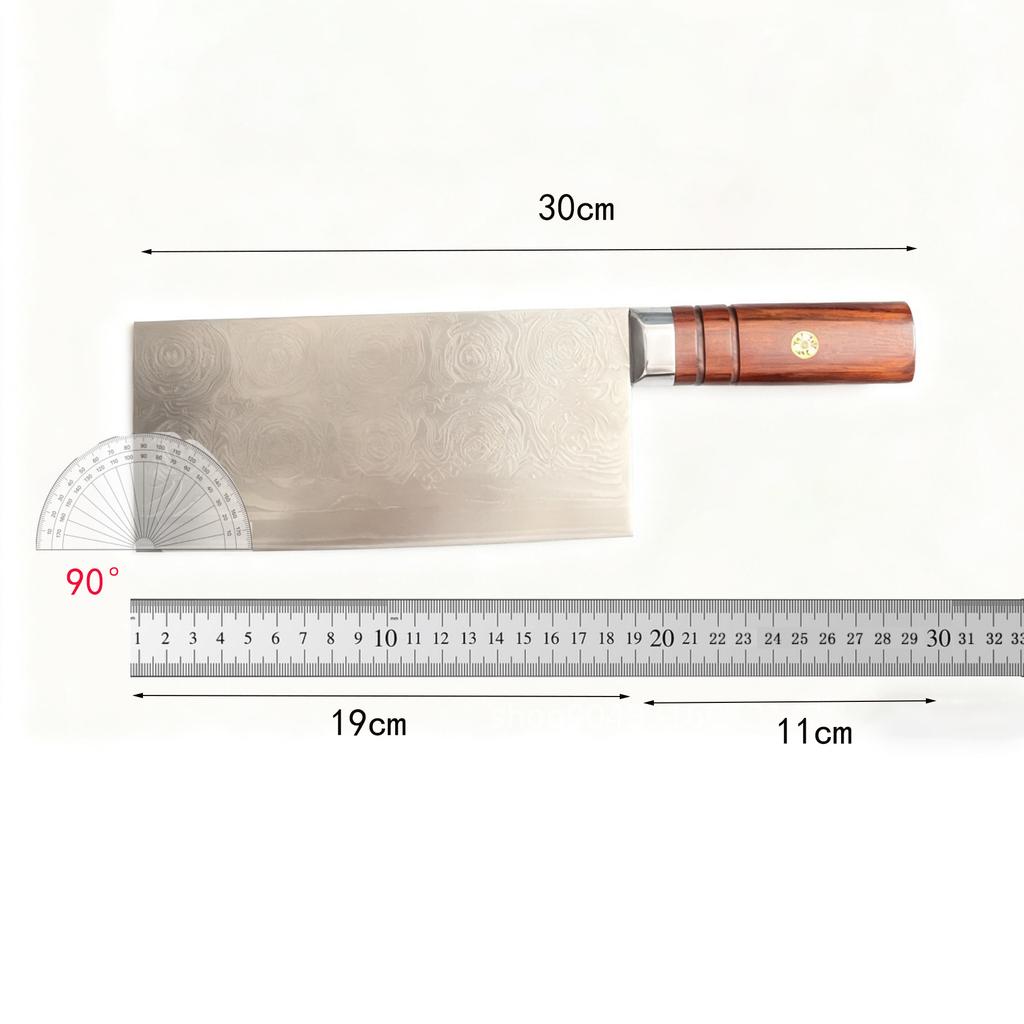 7.5 Inch Slicing Knife 67-layers Damascus Steel Powder alloy steel core Blade Rosewood / G10 Handle Chef Cleaver Kitchen Knife