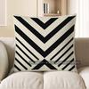 Home Decor Modern Black &amp; White Chevron Patterned Pillow Cover Pattern Cushion Cover Suitable For Sofa Bedroom Car Pillow Cover