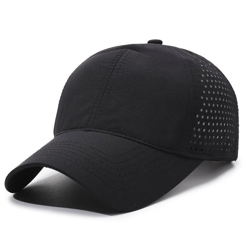 Quick Dry Breathable Baseball Cap With Perforated Mesh Uv Protection Perfect For Running Hiking Outdoor Sports