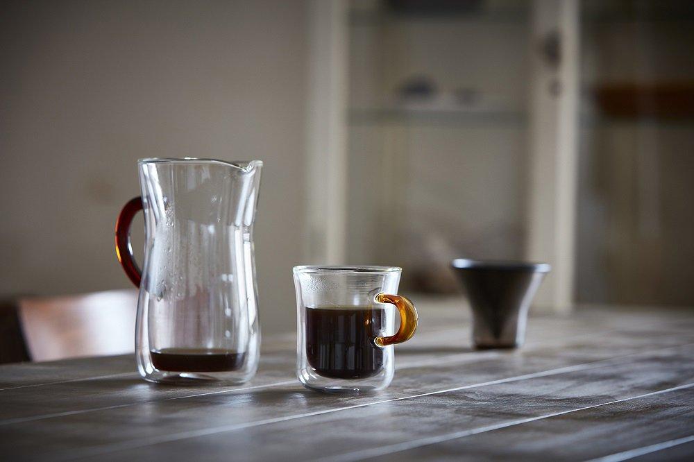 Bonmac Dobbeltvegg Kaffekaraffelsett, 700ml, Karaffel: 9,9 cm diameter x 17,5 cm høyde, Filter: 9,8 cm diameter x 7,9 cm høyde, Holder: 9,5 cm diameter x