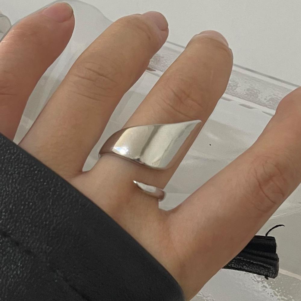 

925 Sterling Silver Heart Wide Open Rings For Women Wedding Engagement Luxury Designer Jewelry Accessories Party Birthday Gift resizable