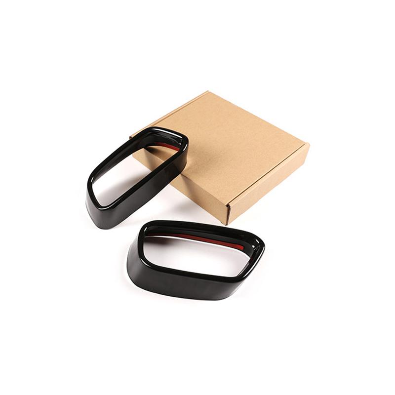 For BMW X5 F15 2014-2018 X6 F16 2015-2019 for M Sports Version Stainless Steel Black Car Exhaust Pipe Cover Auto Parts Black 2X