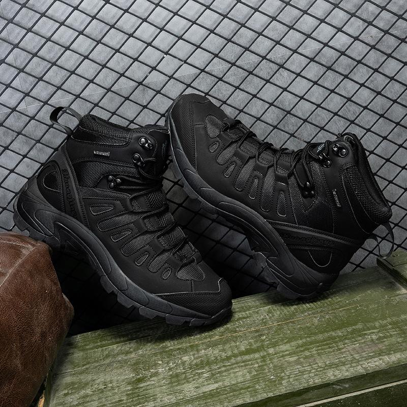 

New hiking shoes large size military boots breathable non-slip shoes outdoor camping desert off-road hiking shoes 40