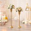 Brass Metal Vase Wedding Aisle Flower Stand Decoration