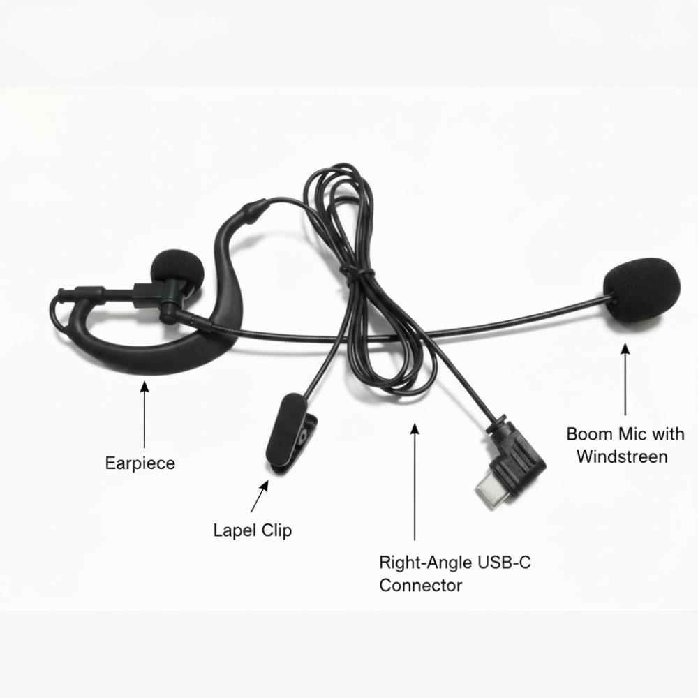 In-ear In-Ear Headphones Type-C Interface Bluetooth Intercom Earphone Football Referee