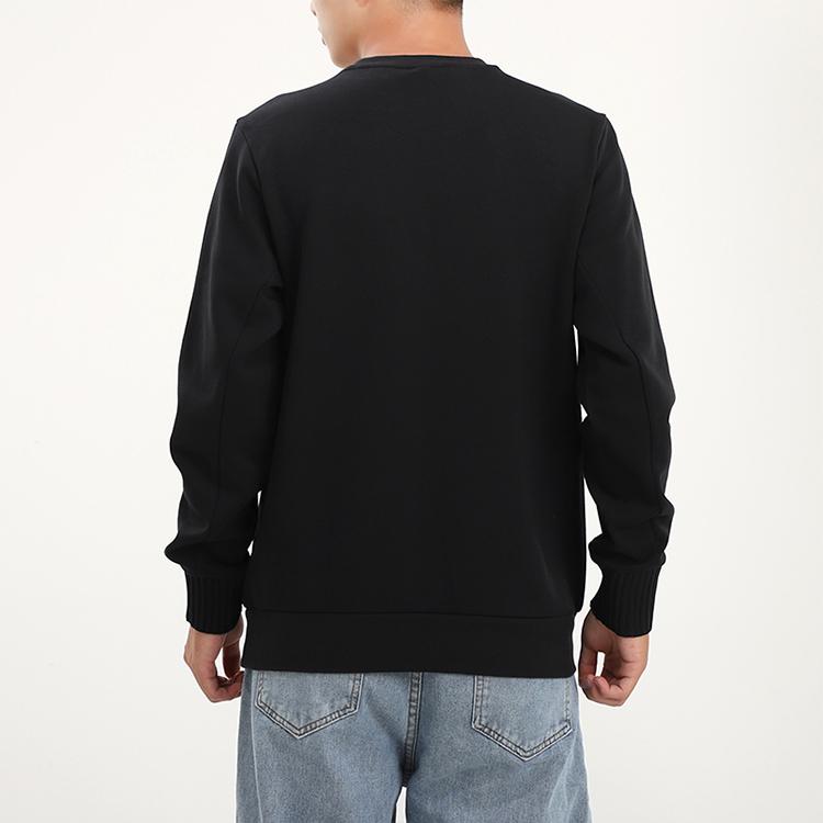 Adidas Sports Pullover Crew Neck Sweatshirt Men Tops Black GF4040