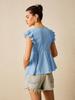 2025 European-American Women's Spring/Summer V-Neck Ruffle Lace Top