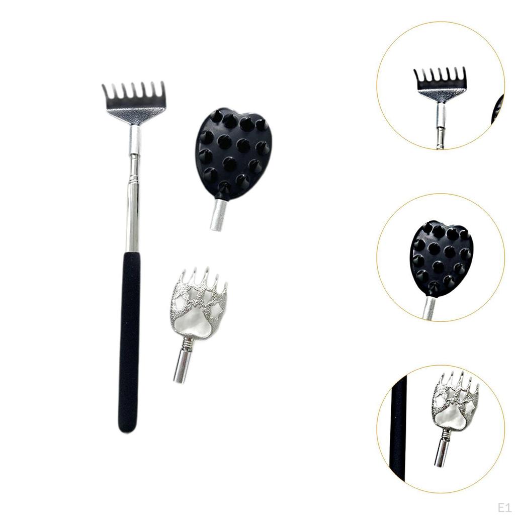 Back Scratcher Handheld Portable Lightweight 3 In 1 for Him Stocking Stuffer