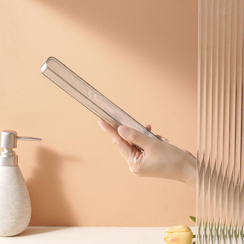 1/2 Stück Tragbarer Zahnbürsten-Aufbewahrungs-Organizer-Behälter Zahnbürstenhalter-Box Outdoor-Reisen Camping Badezimmerzubehör