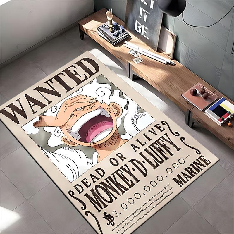 Wanted Poster Monkey D. Luffy Suitable As a Non-slip Mat for the Living Room or Bedroom Sofa