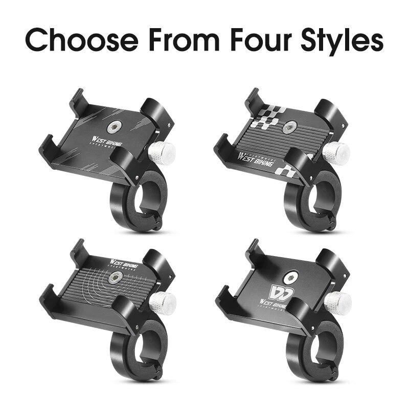 Cycling Phone Holder Lightweight Aluminum Alloy Bike Handlebar Phone Bracket Phone Mount MTB Road Bike Accessories 6