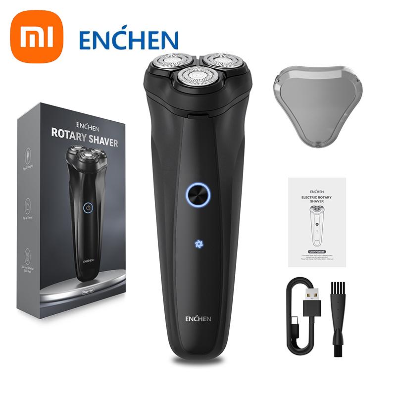 

Xiaomi ENCHEN Warrior Electric Razor Shaving Beard Machine USB Rechargeable 3D Floating Blade Dry Wet Beard Trimmer чорний