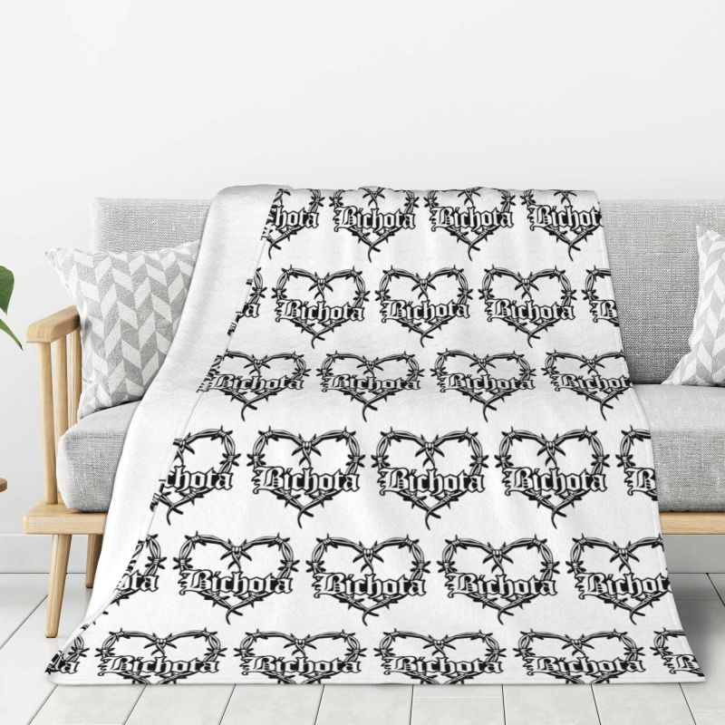 Custom Reggae Ainger Bichota Season Karol G Blankets Warm Flannel Throw Blanket for Bedding Travel Sofa