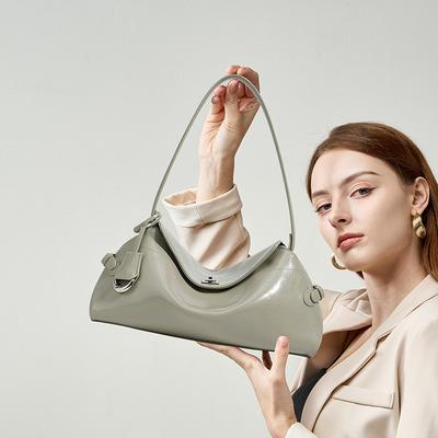 Cowhide Niche Leather Light Luxury Women's Bag Underarm Bag Girls Commuting High-end Portable Shoulder Bag