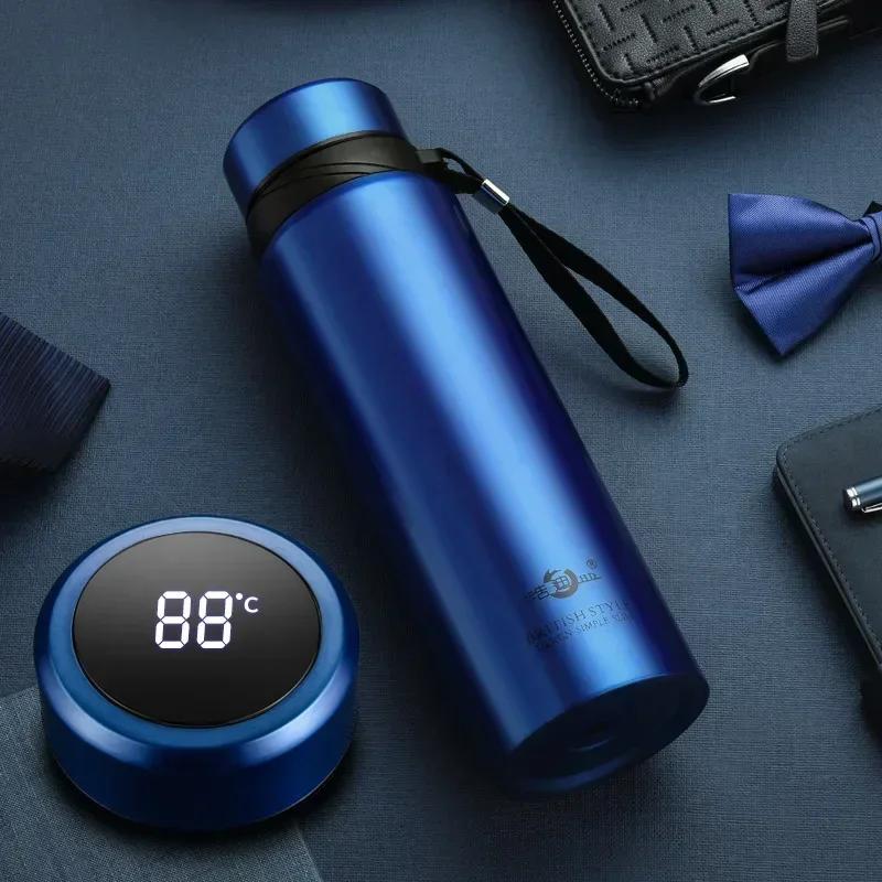 

Вакуумная термос 1000 мл 1800 мл Светодиодный дисплей температуры Бутылка для воды с двойными стенками Термос из нержавеющей стали 1000ml