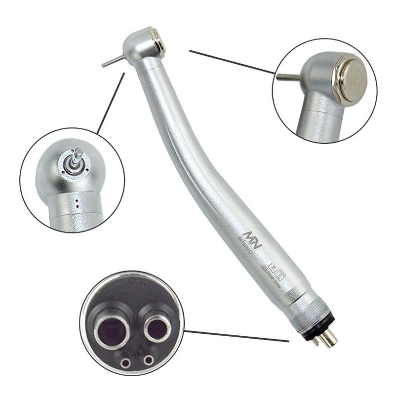 

Стоматологический высокоскоростной наконечник со стандартной головкой, кнопочный электрогенератор, воздушная турбина с 4 отверстиями, стоматологический инструмент 1Pcs