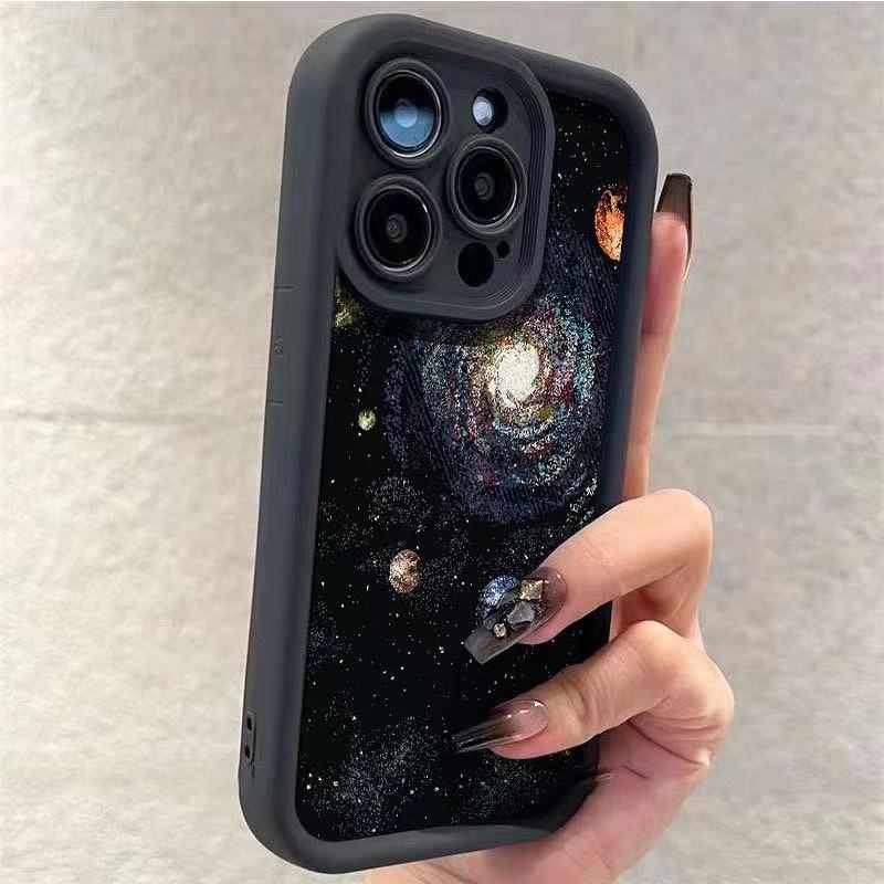 European and American starry sky is suitable for iphone16pro mobile phone case Apple 15 anti-drop 14 personality 13promax new 12x