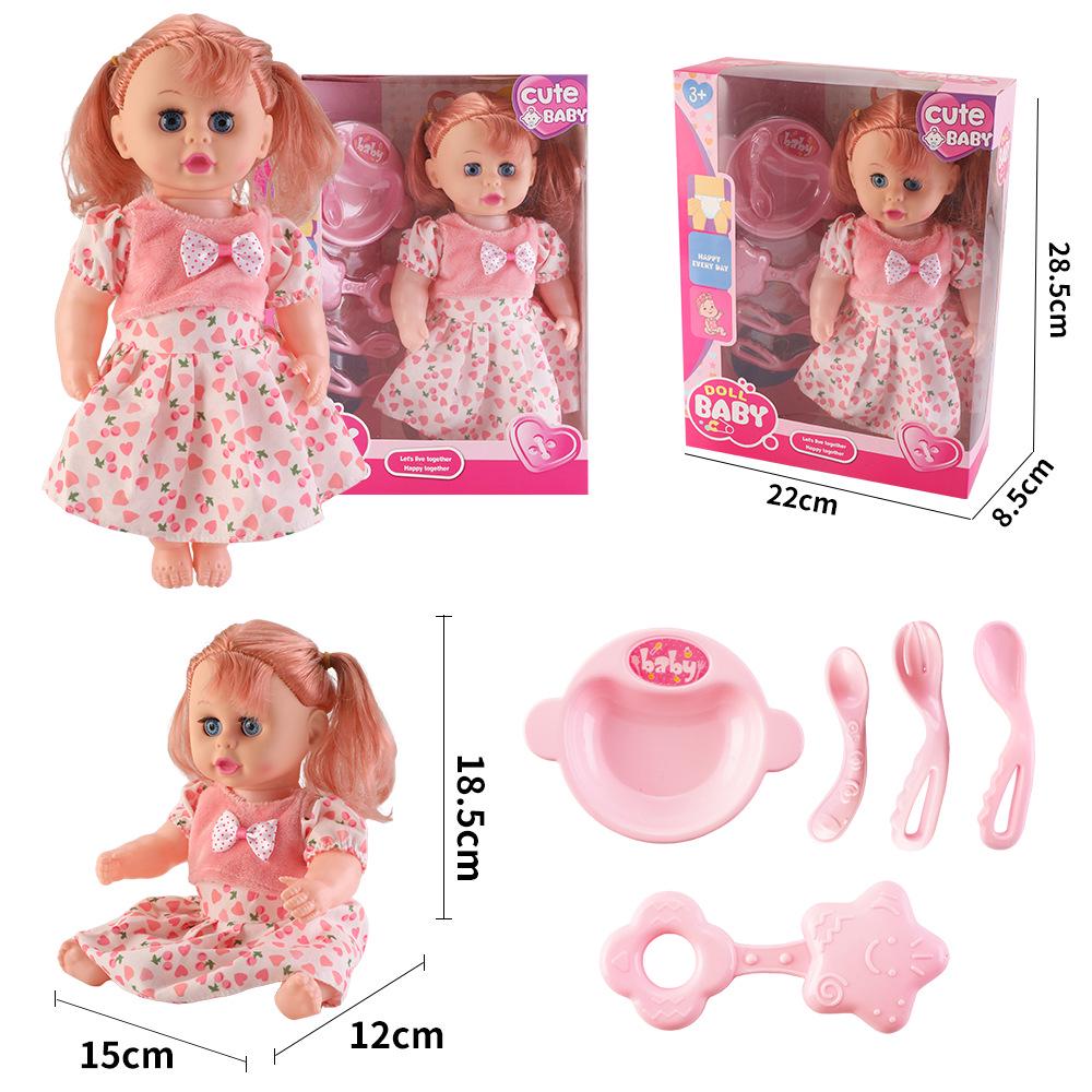 12-Inch Soft Talking Baby Doll Sleep Companion Toy - Ideal Gift for Girls
