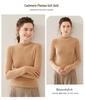 Women's Cashmere Knit Half-High Neck Sweater - Versatile Autumn/Winter Base Layer Top