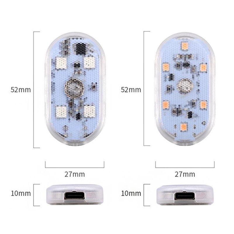 Car Touch Lights Rechargeable Car Interior Dome Light Roof Ceiling Reading Lamps Trunk Magnetic Mini Lamp