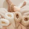 Women's Winter Coral Fleece Wrap-around Heel Socks, Lamb's Plush-lined Thickened Dotted Grip Anti-slip House Socks