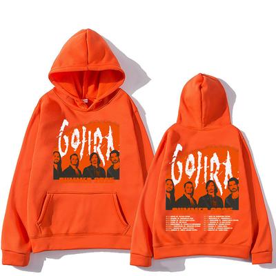 Gojira Metal Band Hoodies Gojira Zomer 2025 Tour Nieuw Sweatshirt Heren Dames Vintage Gothic Oversized Hoodie Pullover Streetwear