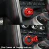 Automotive Push Start Protective Cover Metal Construction Shockproof Design for Most Car Motorcycle Truck