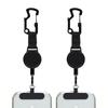 Retractable AntiTheft Phone Holder Coated Steel Cable Phone Mount For Secure Phone Attachments In Travel And Sports