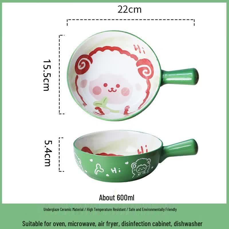 Cartoon Ceramic Baking & Salad Bowl